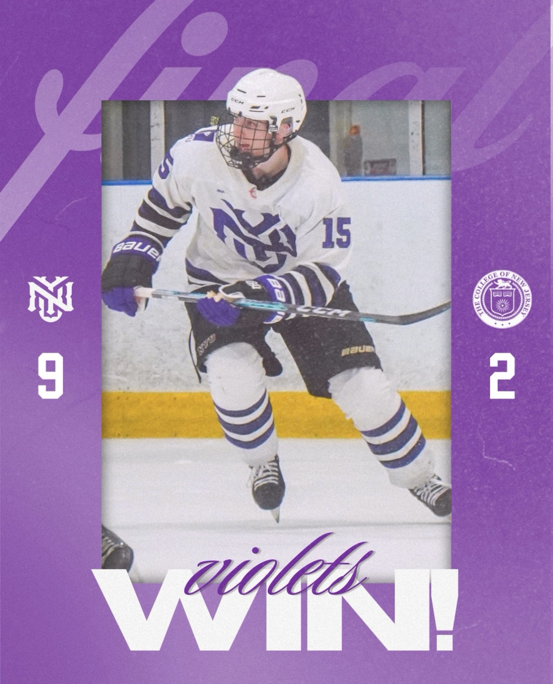 VIOLETS WIN! 💜🏒