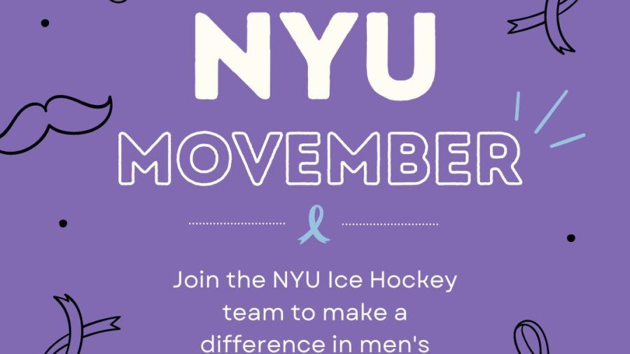 “Why I Mo”: NYU Hockey participates in Movember for Men’s Health